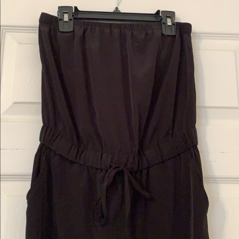 Strapless black jumpsuit